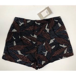 ZARA Embroidered High-wasted Shorts